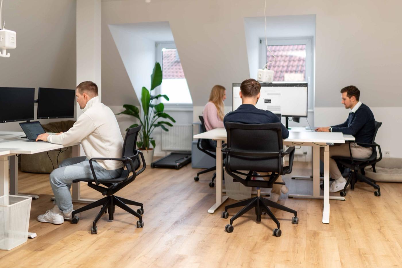 Ledist Büro – Das Team bei der Arbeit